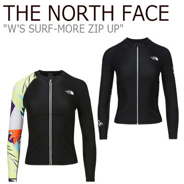 ノースフェイス 水着 THE NORTH FACE レディース W'S SURF-MORE ZIP UP サーフモア ジップアップ BLACK ブラック MALIBU BLUE マーブルブルー NJ5JL32J/K ウェア 【中古】未使用品