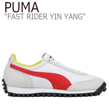プーマ スニーカー PUMA レディース メンズ FAST RIDER ファストライダー WHITE ホワイト BLUE ブルー RED レッド 37199202 シューズ 【中古】未使用品