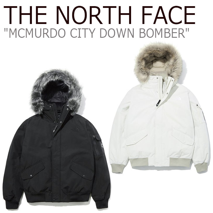 ノースフェイス ダウン THE NORTH FACE メンズ レディース MCMURDO CITY DOWN BOMBER マクマード シティ ダウンボンバー BLACK ブラック CREAM クリーム NJ1DL57A/B ウェア 【中古】未使用品