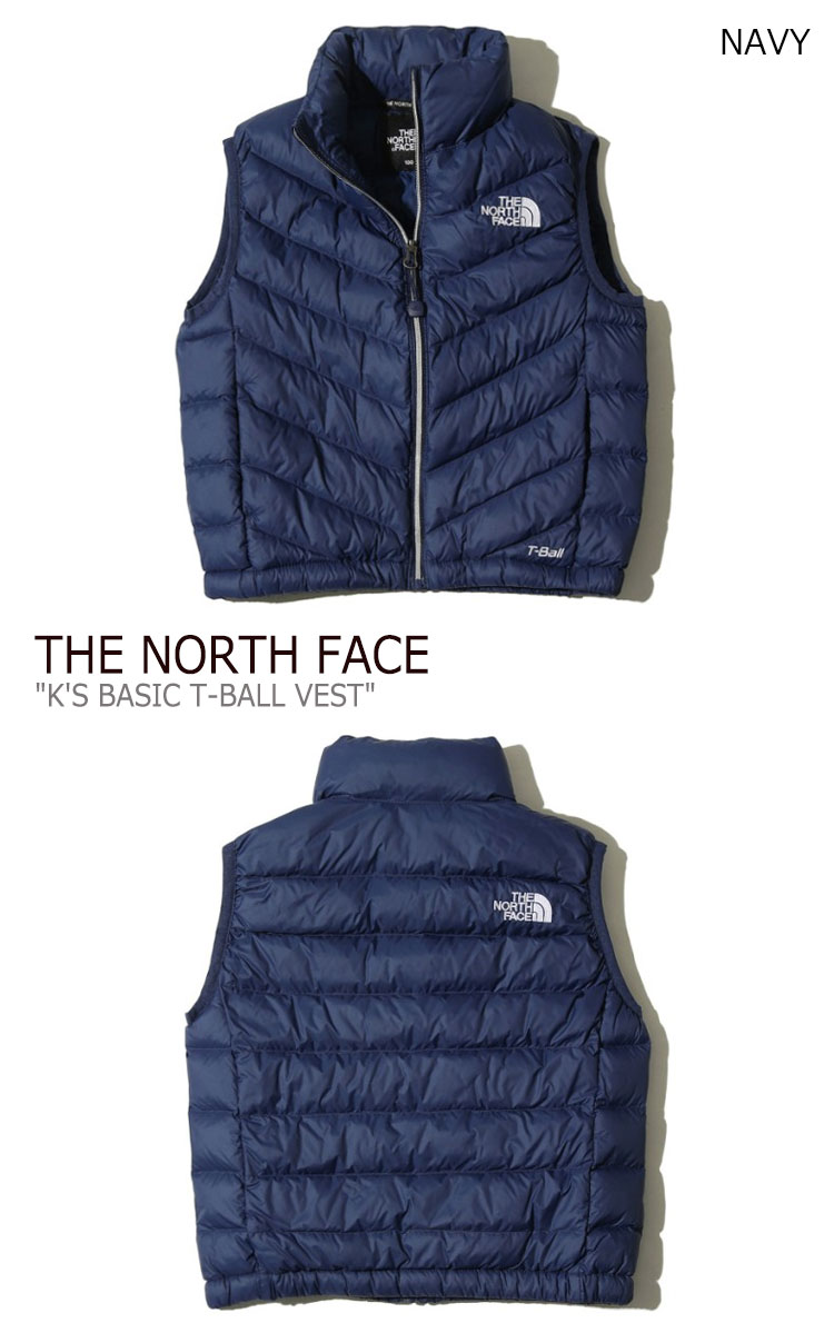 ノースフェイス ベスト THE NORTH FACE 男の子 女の子 K'S BASIC T-BALL VEST ベーシック ティーボールベスト BLACK ブラック NAVY ネイビー LAVENDER ラベンダー NV3NK50S/T/U ウェア 【中古】未使用品