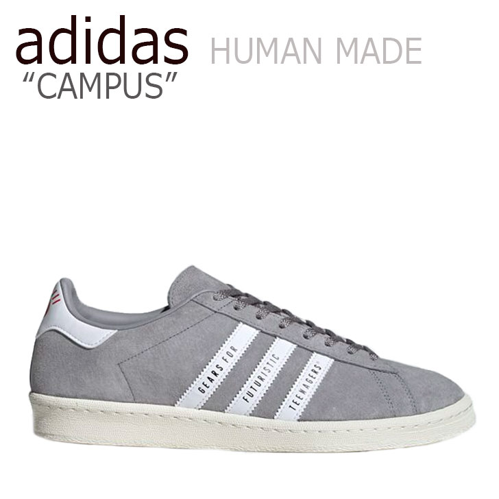 アディダス スニーカー adidas メンズ レディース CAMPUS HUMAN MADE キャンパス ヒューマン メイド GREY グレー FY0733 シューズ 【中古】未使用品