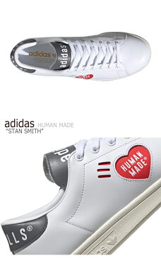 アディダス スタンスミス スニーカー adidas メンズ レディース STAN SMITH HUMAN MADE スタン スミス ヒューマン メイド WHITE ホワイト GREY グレー FY0735 シューズ 【中古】未使用品