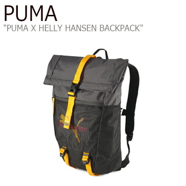 プーマ リュック PUMA メンズ レディース PUMA X HELLY HANSEN BACKPACK プーマ X ヘリーハンセン バッグパック BLACK ブラック YELLOW イエロー 07719401 バッグ 【中古】未使用品