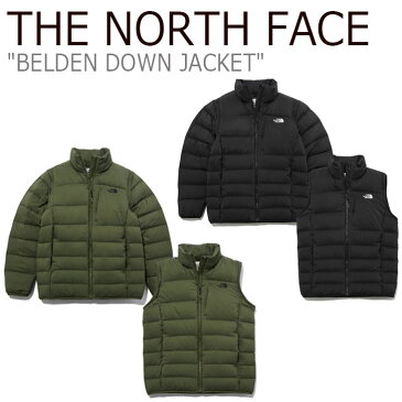 ノースフェイス ダウン THE NORTH FACE メンズ レディース BELDEN DOWN JACKET ベルデン ダウンジャケット LIGHT KHAKI ライトカーキ BLACK ブラック NJ1DL58J/K ウェア 【中古】未使用品