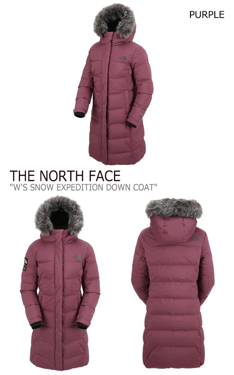 ノースフェイス ダウン THE NORTH FACE レディース W'S SNOW EXPEDITION DOWN COAT スノー エクスペディション ダウンコート BLACK ブラック PURPLE パープル NN1DJ81A/B ウェア 【中古】未使用品