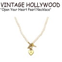 Be[W nEbh lbNX VINTAGE HOLLYWOOD fB[X Open Your Heart Pearl Necklace I[v A n[g p[ lbNX GOLD S[h ؍ANZT[ 833916 ACC