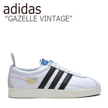 アディダス ガゼル スニーカー adidas メンズ レディース GAZELLE VINTAGE ガゼル ビンテージ WHITE ホワイト BLACK ブラック FU9659 FLADBA4U10 シューズ 【中古】未使用品