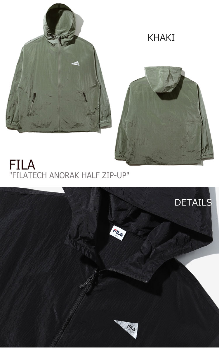 フィラ ジャケット FILA メンズ レディース FILATECH HOOD JACKET フィラテック フード ジャケット BLACK ブラック GREY グレー KHAKI カーキ FE2JKD5105X ウェア 【中古】未使用品