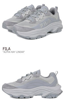 フィラ レイ スニーカー FILA メンズ レディース RAY LINEAR ALPHA レイ リニア アルファ LIGHT GREY ライト グレー 1JM01286-050 シューズ 【中古】未使用品