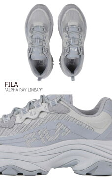 フィラ レイ スニーカー FILA メンズ レディース RAY LINEAR ALPHA レイ リニア アルファ LIGHT GREY ライト グレー 1JM01286-050 シューズ 【中古】未使用品
