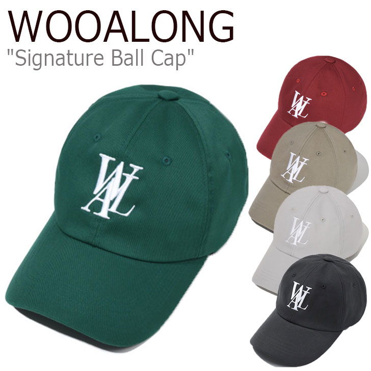 ウアロン キャップ WOOALONG メンズ レディース SIGNATURE BALL CAP シグネチャー ボールキャップ CHARCOAL チャコール GREEN グリーン MOCHA モカ WINE ワイン SMOKE GREY スモーク グレー EL…