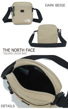 ノースフェイス サコッシュ THE NORTH FACE メンズ レディース SQUARE CROSS BAG スクエア クロスバッグ DARK BEIGE ダークベージュ BLACK ブラック LIGHT BEIGE ライトベージュ NN2PM09J/K/L バッグ 【中古】未使用品