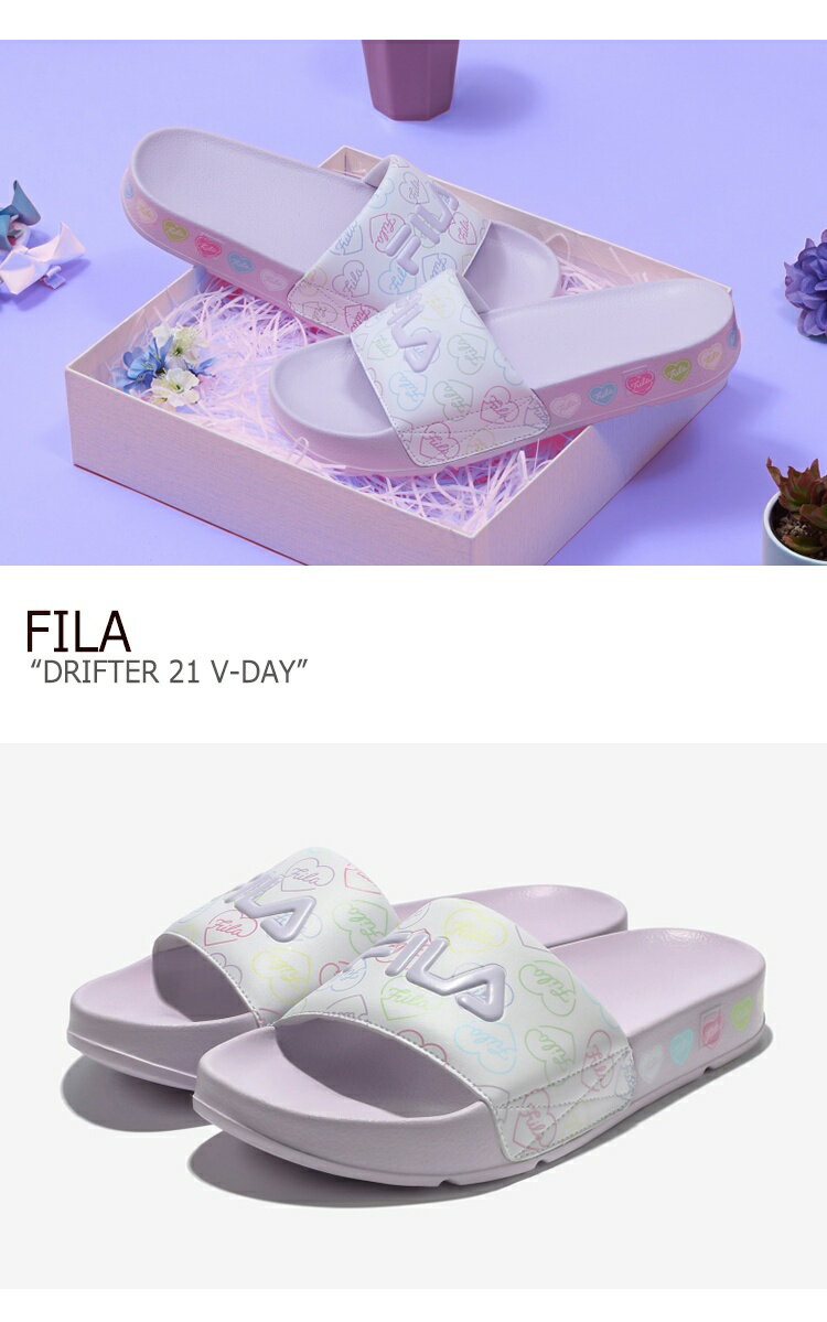フィラ サンダル FILA レディース DRIFTER 21 V-DAY ドリフター 21 V-デイ PURPLE パープル WHITE ホワイト MULTI マルチ 1SM00833D-667 シューズ 【中古】未使用品
