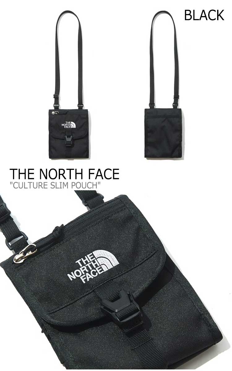 ノースフェイス サコッシュ THE NORTH FACE メンズ レディース CULTURE SLIM POUCH カルチャー スリム ポーチ BLACK ブラック LIGHT BEIGE ライトベージュ NN2PM04A/B バッグ 【中古】未使用品