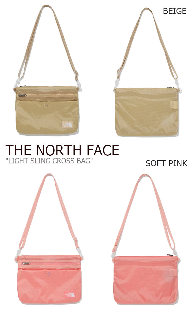 ノースフェイス サコッシュ THE NORTH FACE メンズ レディース LIGHT SLING CROSS BAG ライト スリング クロスバッグ BLACK ブラック BEIGE ベージュ PINK ピンク NN2PM10A/B/C バッグ 【中古】未使用品