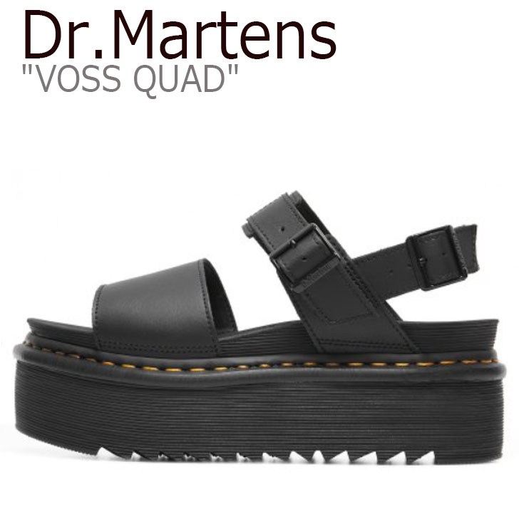 ドクターマーチン サンダル Dr.Martens レディース VOSS QUAD ボス クォード BLACK ブラック 26725001 シューズ 【中古】未使用品