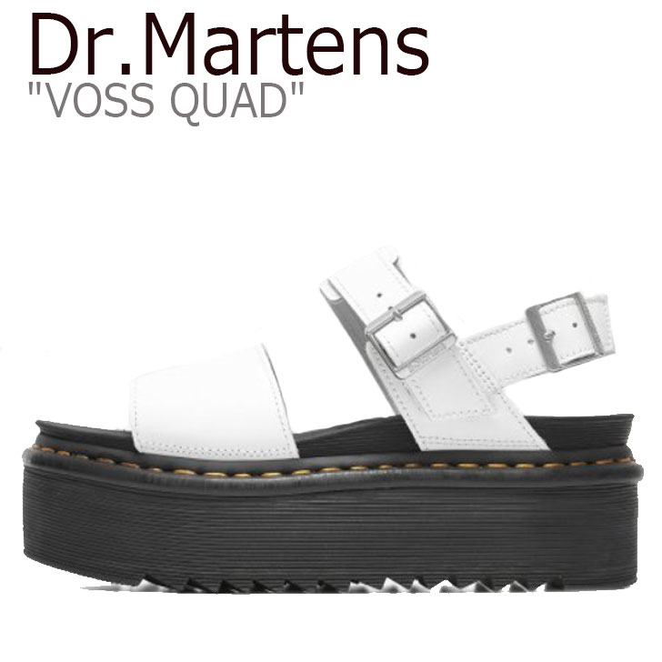 ドクターマーチン サンダル Dr.Martens レディース VOSS QUAD ボス クォード WHITE ホワイト 26725100 シューズ 【中古】未使用品