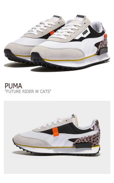 プーマ スニーカー PUMA メンズ レディース FUTURE RIDER W CATS フューチャー ライダー ウイメンズ キャット WHITE ホワイト BLACK ブラック 37476801 シューズ 【中古】未使用品