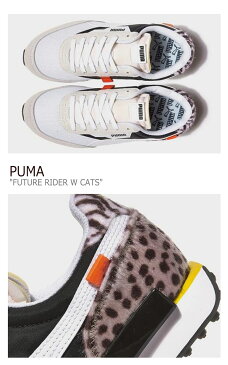 プーマ スニーカー PUMA メンズ レディース FUTURE RIDER W CATS フューチャー ライダー ウイメンズ キャット WHITE ホワイト BLACK ブラック 37476801 シューズ 【中古】未使用品