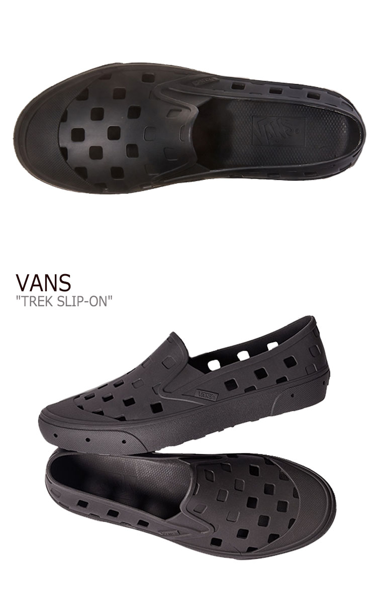 �Х� ����åݥ� ������� VANS ��� TREK SLIP-ON �ȥ쥯����åݥ� BLACK �֥�å� VN0A5HF8BLK FLVNCA1U02 ���塼�� ����š�̤������