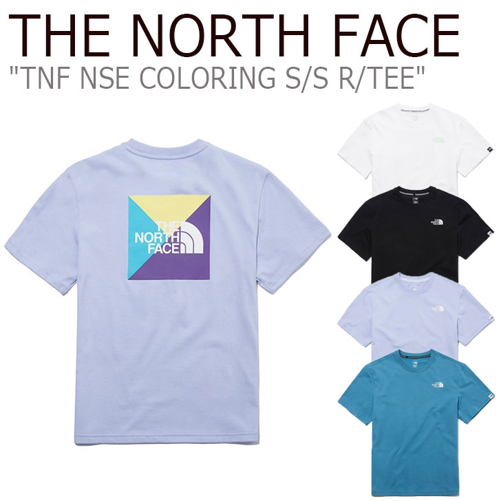 ノースフェイス Tシャツ THE NORTH FACE メンズ レディース TNF NSE COLORING S/S R/TEE カラーリング ショートスリーブ ラウンドTEE 半袖 BLUE ブルー BLACK ブラック WHITE ホワイト LAVENDER ラベンダー NT7UM09A/B/C/D ウェア 【中古】未使用品