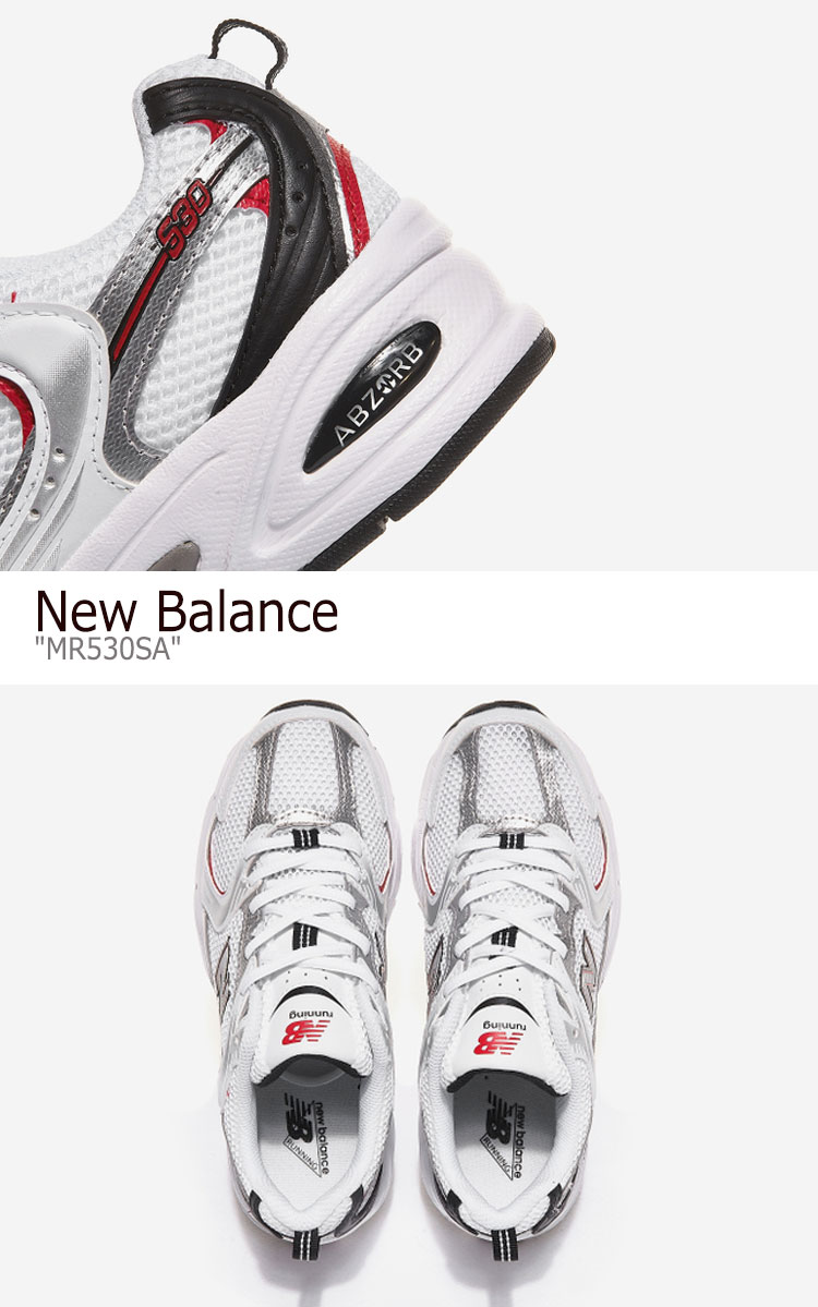 ニューバランス スニーカー New Balance メンズ レディース MR 530 SA WHITE ホワイト SILVER シルバー MR530SA シューズ 【中古】未使用品