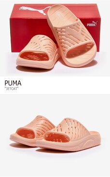 プーマ スリッパ PUMA メンズ レディース JETCAT ジェット キャット PINK ピンク PKI38232804 シューズ 【中古】未使用品