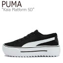 プーマ スニーカー PUMA レディース Kaia Platform SD カイア プラットフォーム SD BLACK ブラック WHITE ホワイト 38270701 シューズ 【中古】未使用品