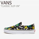 バンズ スリッポン スニーカー VANS メンズ レディース CLASSIC SLIP-ON SMILE クラシックスリッポン スマイル BETTER DAY ベターデー BLACK ブラック TRUE WHITE トゥルー ホワイト VN0A7VCF936 シューズ 【中古】未使用品