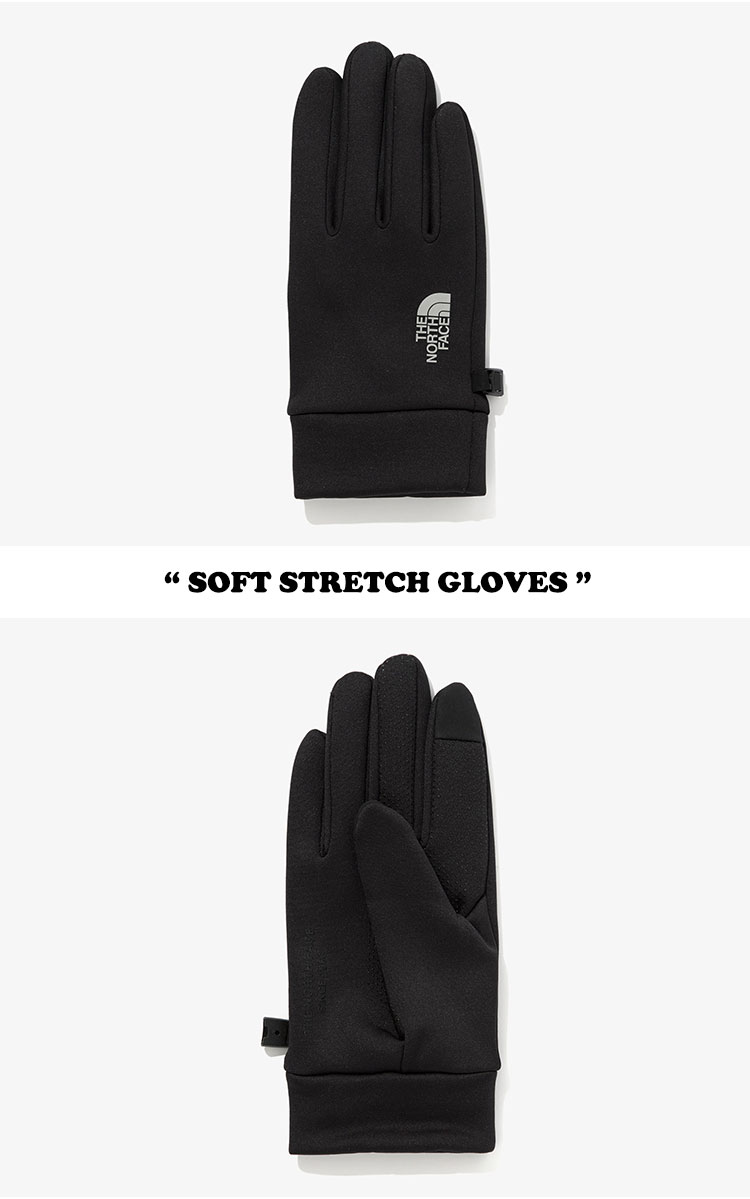 ノースフェイス 手袋 THE NORTH FACE メンズ レディース SOFT STRETCH GLOVES ソフト ストレッチ グローブ BLACK ブラック NJ3GM50J ACC 【中古】未使用品