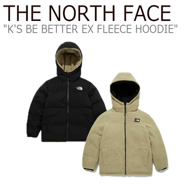 ノースフェイス アウター THE NORTH FACE 男の子 女の子 K'S BE BETTER EX FLEECE HOODIE キッズ ビー ベター EX フリース フーディー BLACK ブラック NJ3NM55S ウェア【中古】未使用品