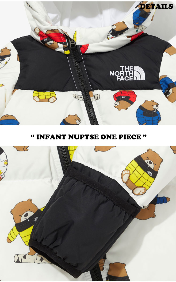 ノースフェイス アウター THE NORTH FACE 男の子 女の子 INFANT NUPTSE ONE PIECE インファント ヌプシ ワンピース WHITE ホワイト PINK ピンク NQ1DM95S/T ウェア 【中古】未使用品