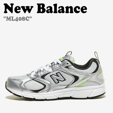 ニューバランス 408 スニーカー New Balance メンズ レディース ML 408 C WHITE ホワイト SILVER シルバー ML408C シューズ 【中古】未使用品