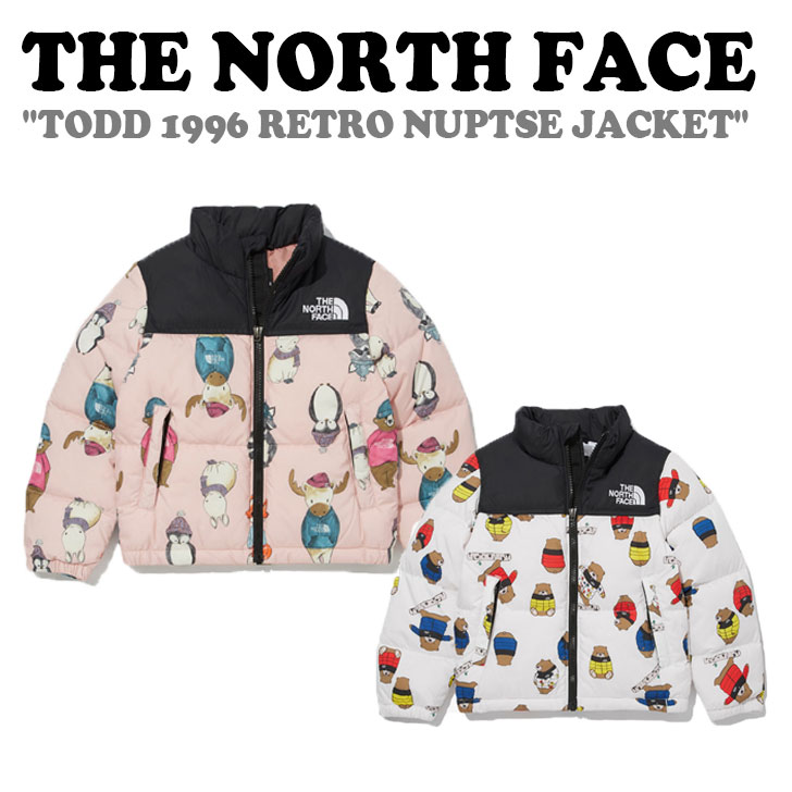 ノースフェイス アウター THE NORTH FACE 男の子 女の子 TODD 1996 RETRO NUPTSE JACKET キッズ 1996レトロ ヌプシ ジャケット PINK ピンク WHITE ホワイト NJ1DM92S/T ウェア 【中古】未使用品