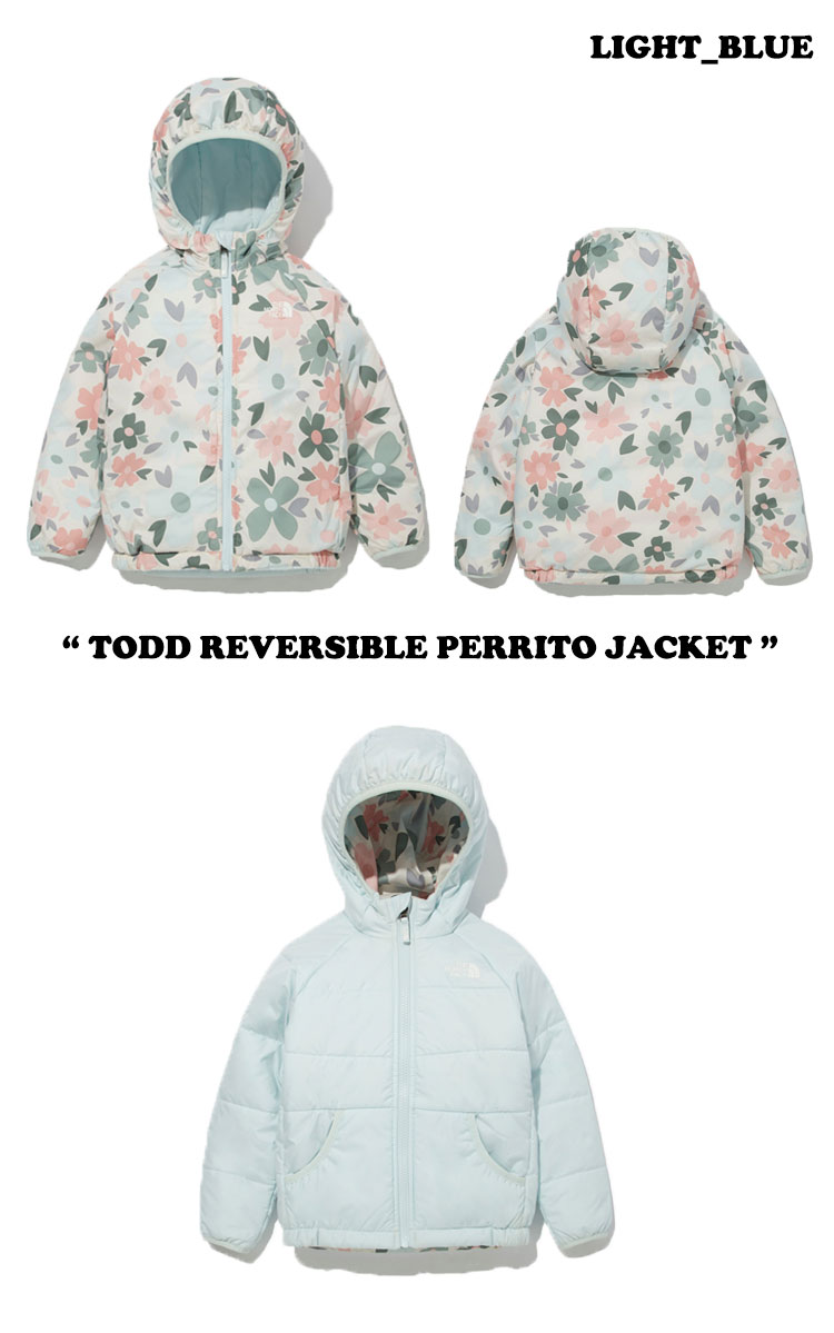 ノースフェイス アウター THE NORTH FACE TODD REVERSIBLE PERRITO JACKET キッズ リバーシブル ペリート ジャケット LIGHT BLUE GRAY GREEN NJ3NM90S/T/U ウェア 【中古】未使用品