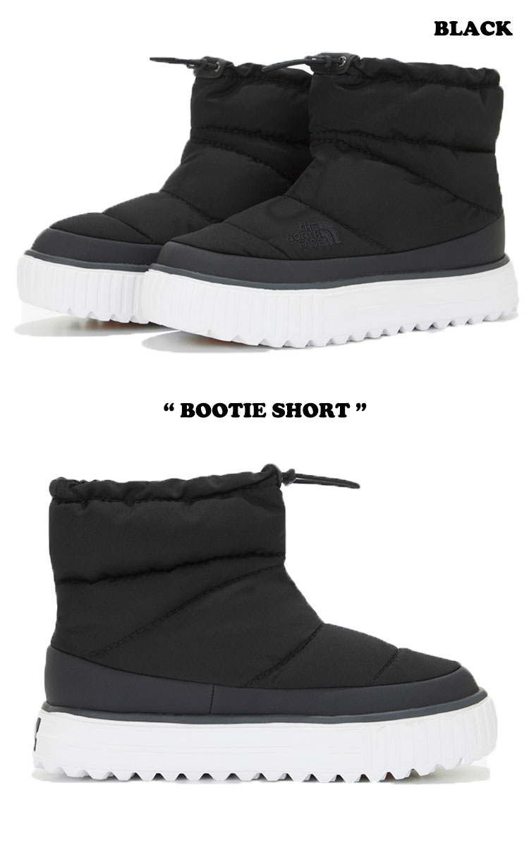 ザノースフェイス Thenorthface Boots 防寒ブーツ 防寒ブーティー ダウンブーツ ノースフェイスブーツ キャンプ アウトドア 野外 防寒 海外直輸入used品 ノースフェイス ブーツ North The 未使用品 Ns99m71j Black 最安値挑戦 Short レディース Bootie ブーティー