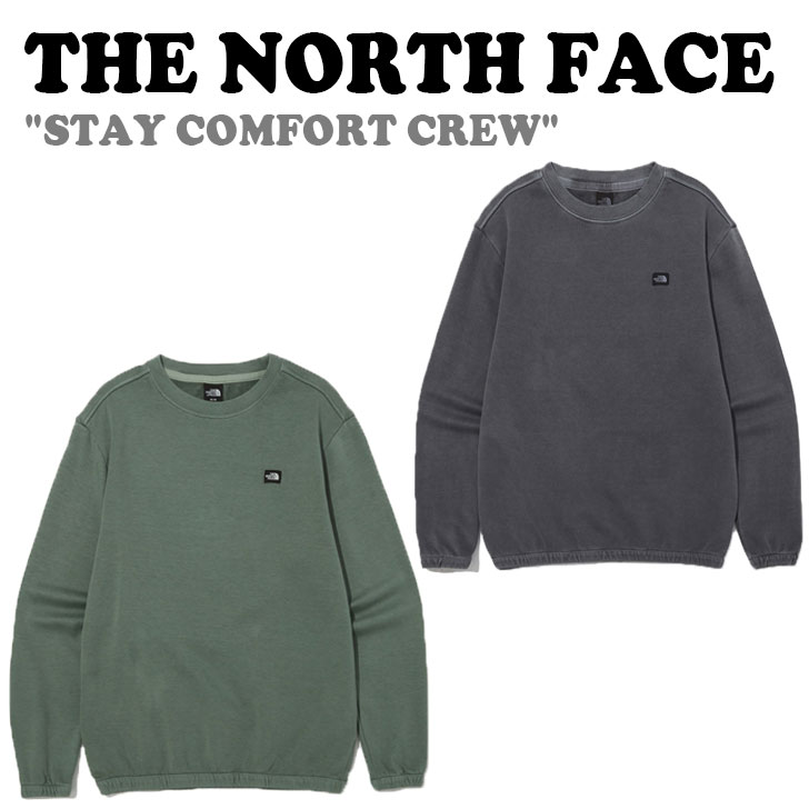 ノースフェイス トレーナー THE NORTH FACE メンズ レディース STAY COMFORT CREW ステー コンフォート クルー CHARCOAL チャコール GREEN グリーン NM5MM53A/B ウェア 【中古】未使用品