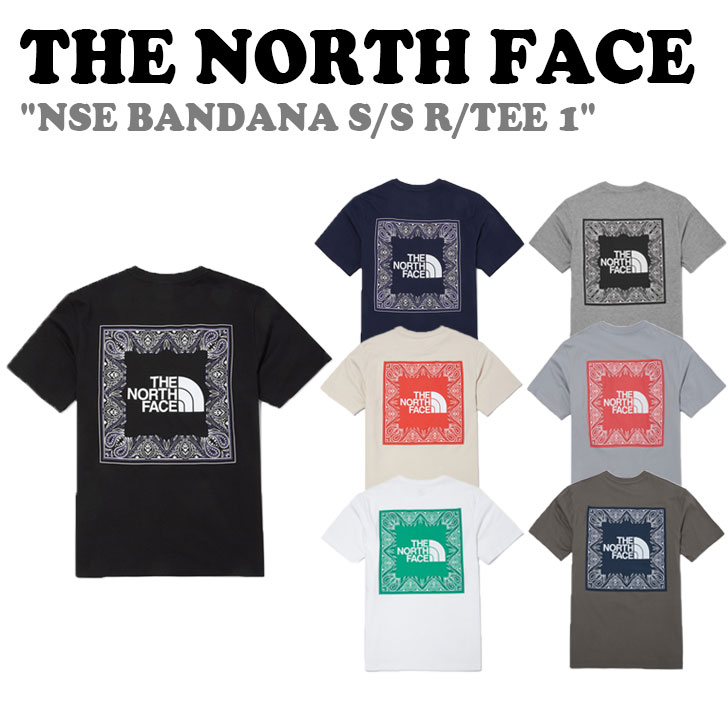 ノースフェイス Tシャツ THE NORTH FACE メンズ レディース NSE BANDANA S/S R/TEE 1 NSEバンダナ ショートスリーブ ラウンドTシャツ1 全7色 半袖 NT7UN47A/B/C/D/E/F/G ウェア 【中古】未使用品
