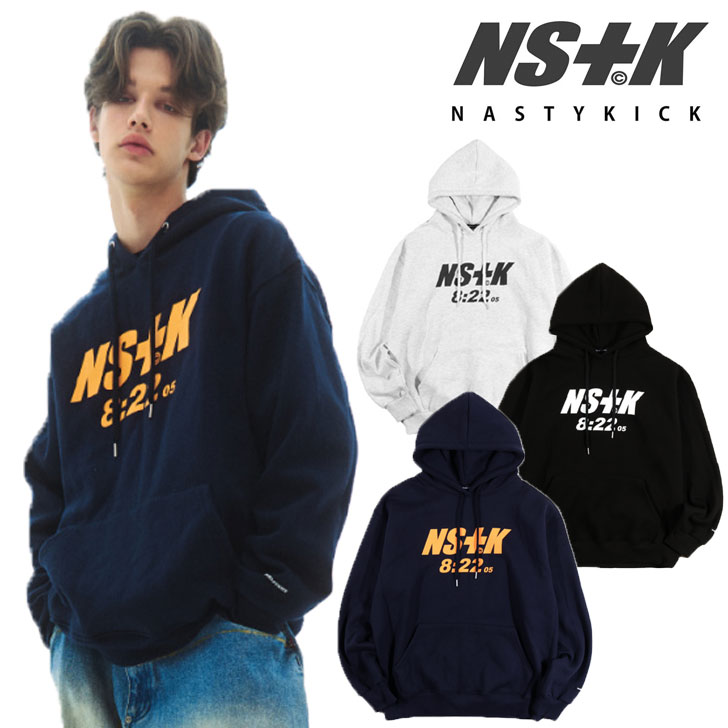 ネスティキック パーカ NASTYKICK 正規販売店 NSTK 822 Hoodie NSTK 822 フーディー MELANGE メランジ BLACK ブラック NAVY ネイビー K21ZB507 ウェア