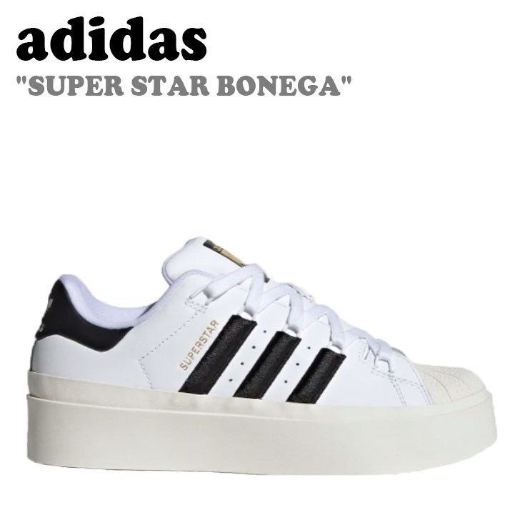アディダス スニーカー adidas メンズ レディース SUPER STAR BONEGA スーパースター ボネガ CLOUD WHITE クラウドホワイト CORE BLACK コアブラック OFF WHITE オフホワイト GY5250 シューズ 【中古】未使用品