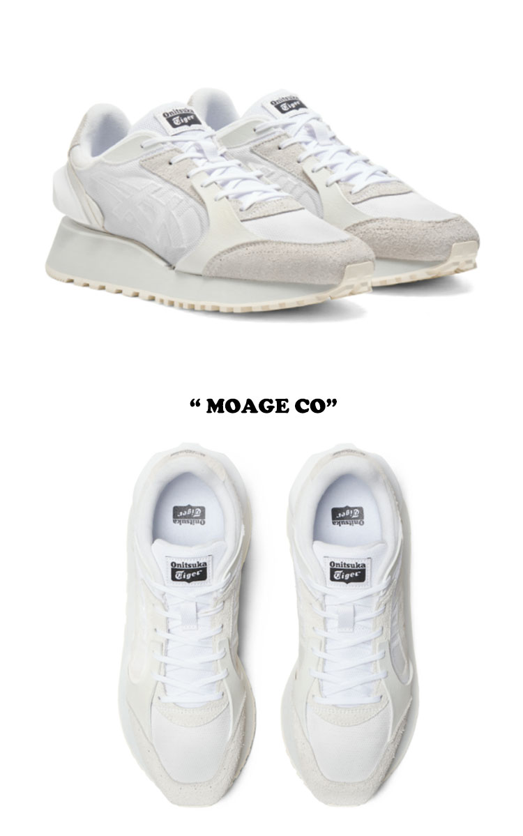 Onitsukatiger オニツカ オニツカタイガーメンズ 限定版 オニツカタイガーレディース 白 White シンプル ヴィンテージ感 人気 運動靴 オニツカタイガー スニーカー ホワイト メンズ レディース Moage 11b555 102 モアージュ Co Tiger Onitsuka シューズ White