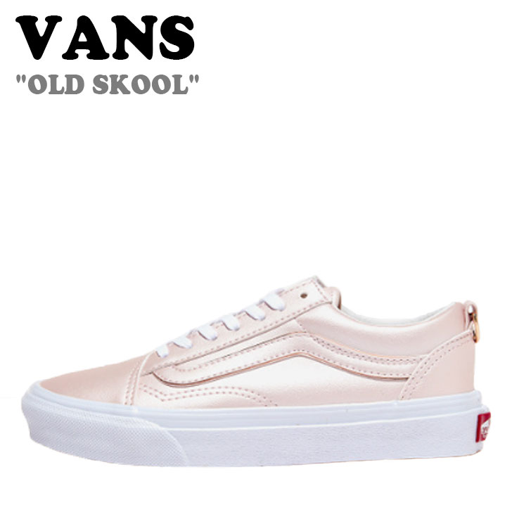バンズ スニーカー VANS メンズ レディース OLD SKOOL オールドスクール PINK ピンク WHITE ホワイト V36CF SHY シューズ 【中古】未使用品