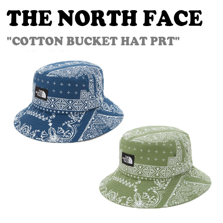 ノースフェイス バケットハット THE NORTH FACE メンズ レディース COTTON BUCKET HAT PRT コットンバケットハット PRT PEACOAK BLUE ピーコックブルー HERB GARDEN ハーブガーデン NE3HN00D/E ACC 未使用品