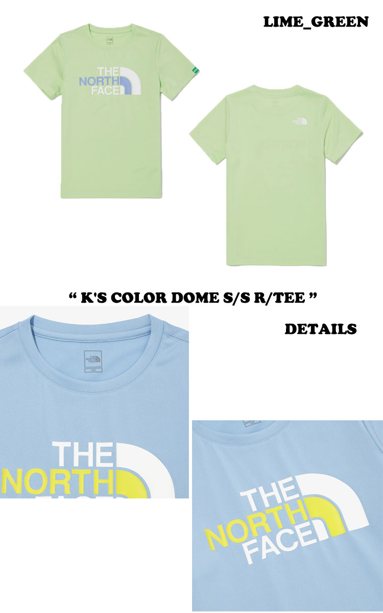 ノースフェイス Tシャツ THE NORTH FACE K'S COLOR DOME S/S R/TEE キッズ カラー ドーム ショートスリーブ ラウンドTシャツ 半袖 全3色 NT7UN11S/T/U ウェア 【中古】未使用品