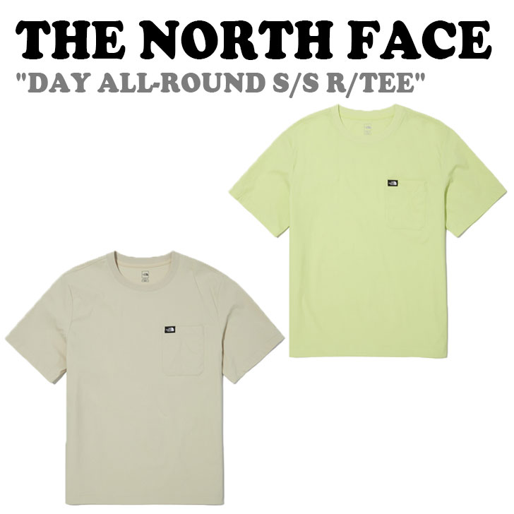 ノースフェイス 半袖Tシャツ THE NORTH FACE メンズ レディース DAY ALL-ROUND S/S R/TEE デイ オールラウンド ショートスリーブ ラウンドTEE BEIGE ベージュ GREEN グリーン NT7UN15B/C ウェア 【中古】未使用品