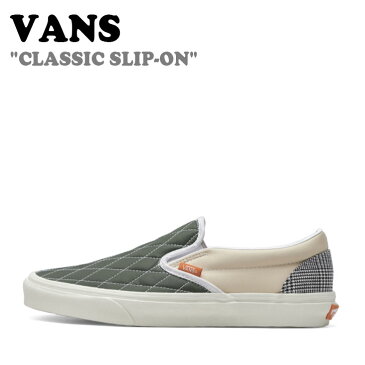 バンズ スニーカー VANS メンズ レディース CLASSIC SLIP-ON クラシックスリッポン KHAKI カーキ SAND サンド VN000XG88MZ1 シューズ 【中古】未使用品