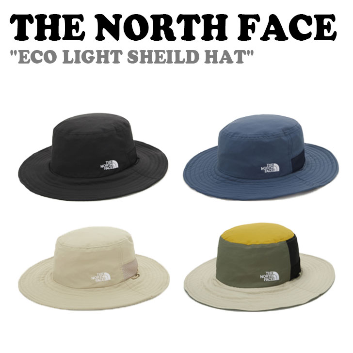 ノースフェイス ハット THE NORTH FACE メンズ レディース ECO LIGHT SHEILD HAT エコ ライト シールドハット BLACK ブラック BEIGE ベージュ PEACOAK_BLUE ピーコックブルー LIGHT_KHAKI ライトカーキ NE3HN03A/B/C/D ACC 未使用品