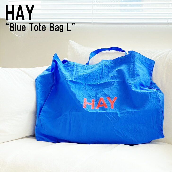 ヘイ エコバッグ HAY メンズ レディース Blue Tote Bag L ブルー トートバッグ Lサイズ Sky blue + Red logo スカイブルー レッドロゴ 541128 バッグのサムネイル