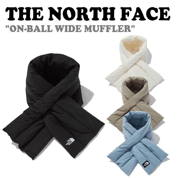 楽天upsukeノースフェイス マフラー THE NORTH FACE メンズ レーディス ON-BALL WIDE MUFFLER オン ボール ワイドマフラー BLACK ブラック CRAEM クリーム GRAYISH BEIGE グレイッシュベージュ DUSK BLUE ダスクブルー NA5IN56A/B/C/E ACC【中古】未使用品