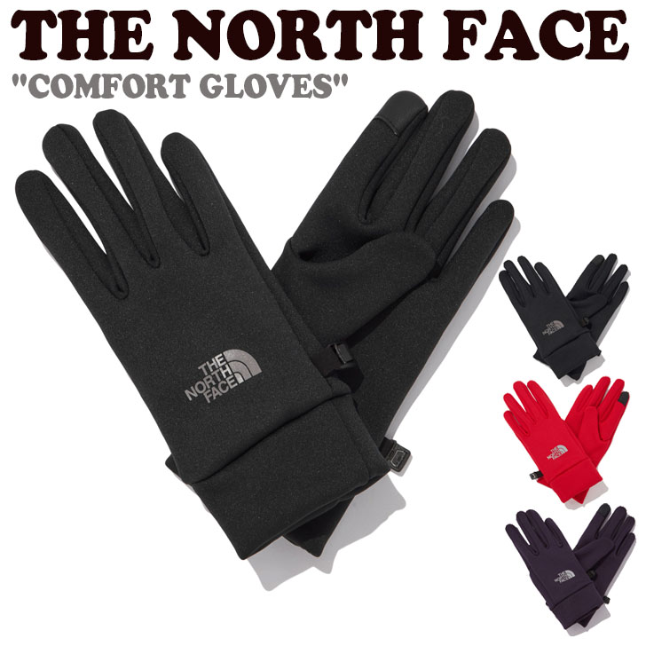 ノースフェイス 手袋 THE NORTH FACE メンズ レディース COMFORT GLOVES コンフォート グローブ BLACK ブラック NAVY ネイビー PURPLE ..